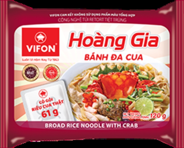 VIFON Instant Rice Noodles Crab Flavor